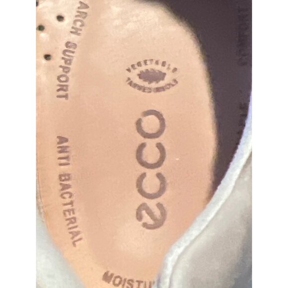ECCO Womens Leather Casual Lace-Up Sneakers Blue Size 11 - Picture 5 of 6